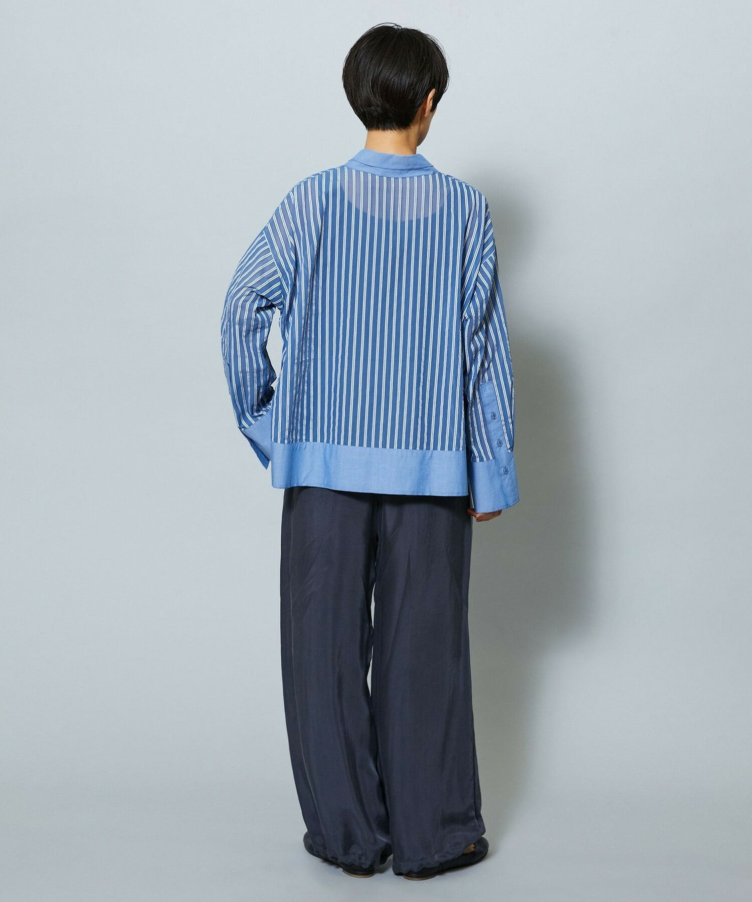 【MOGA】パウダリーキュプラパラシュートパンツ 詳細画像 ブラック 13