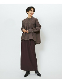 【feerique】feerique　エアリーコットンAラインブラウス 詳細画像 ブラウン 2