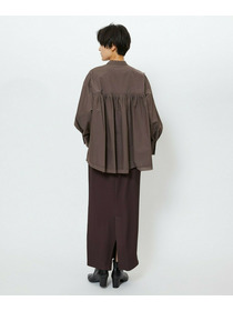 【feerique】feerique　エアリーコットンAラインブラウス 詳細画像 ブラウン 5