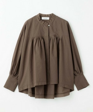 【feerique】feerique　エアリーコットンAラインブラウス 詳細画像 ブラウン 2