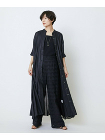 【feerique】feerique コットンレースワイドパンツ 詳細画像 ブラック 1