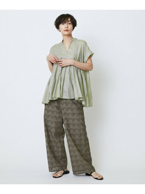 【feerique】feerique コットンレースワイドパンツ 詳細画像 ブラック 11