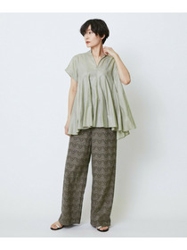 【feerique】feerique コットンレースワイドパンツ 詳細画像 ブラック 12