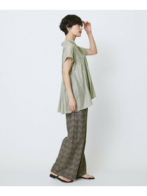 【feerique】feerique コットンレースワイドパンツ 詳細画像 ブラック 16