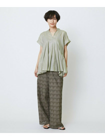 【feerique】feerique コットンレースワイドパンツ 詳細画像 ブラック 17