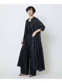 【feerique】feerique コットンレースワイドパンツ 詳細画像 ブラック 2