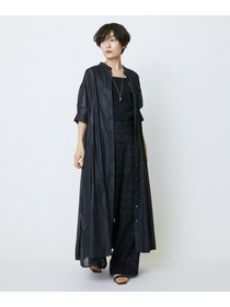 【feerique】feerique コットンレースワイドパンツ 詳細画像 ブラック 5