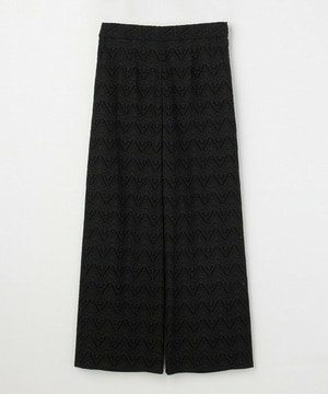 【feerique】feerique コットンレースワイドパンツ 詳細画像 ブラック 2