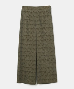 【feerique】feerique コットンレースワイドパンツ 詳細画像 カーキ 2