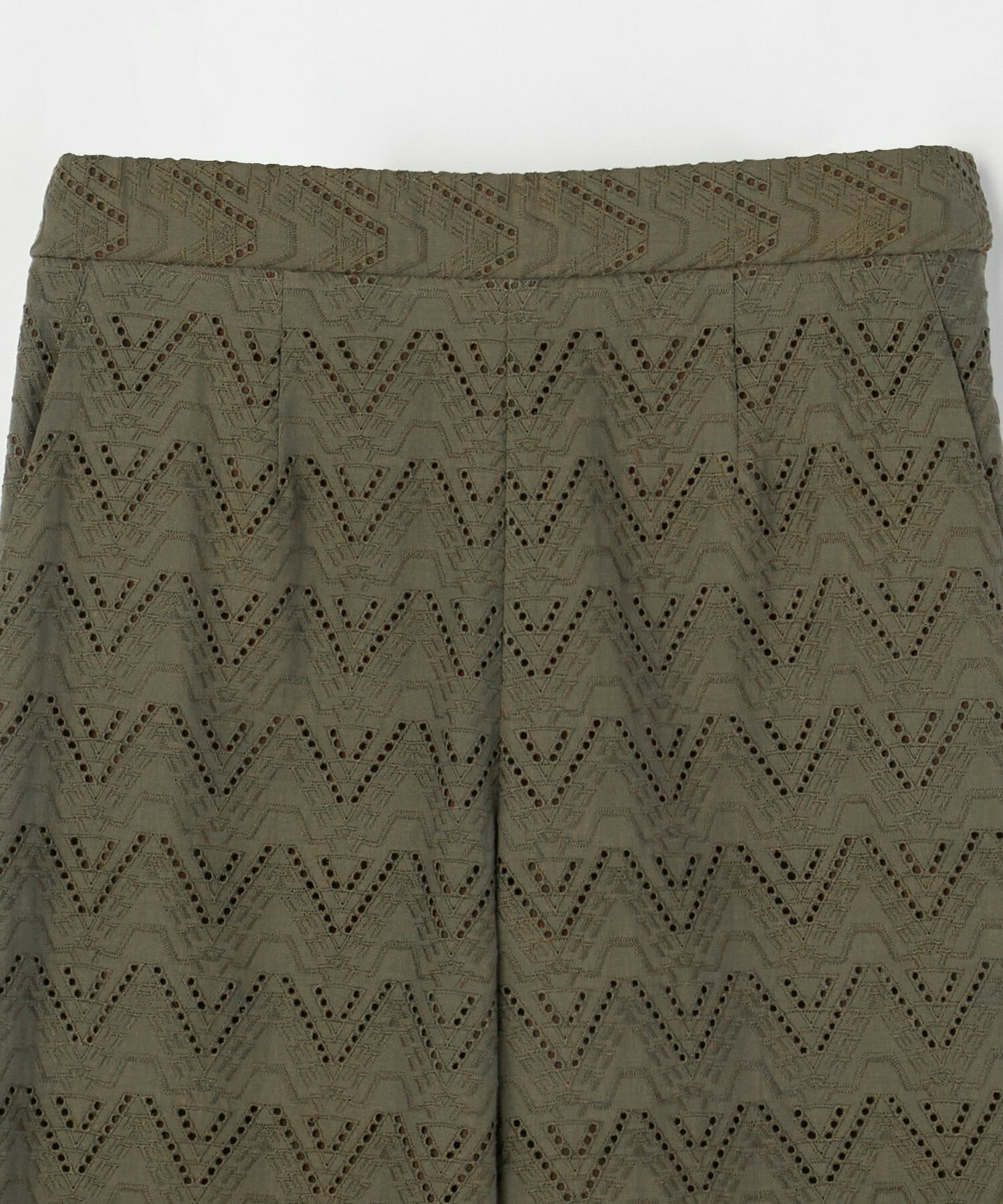 【feerique】feerique コットンレースワイドパンツ 詳細画像 ブラック 24