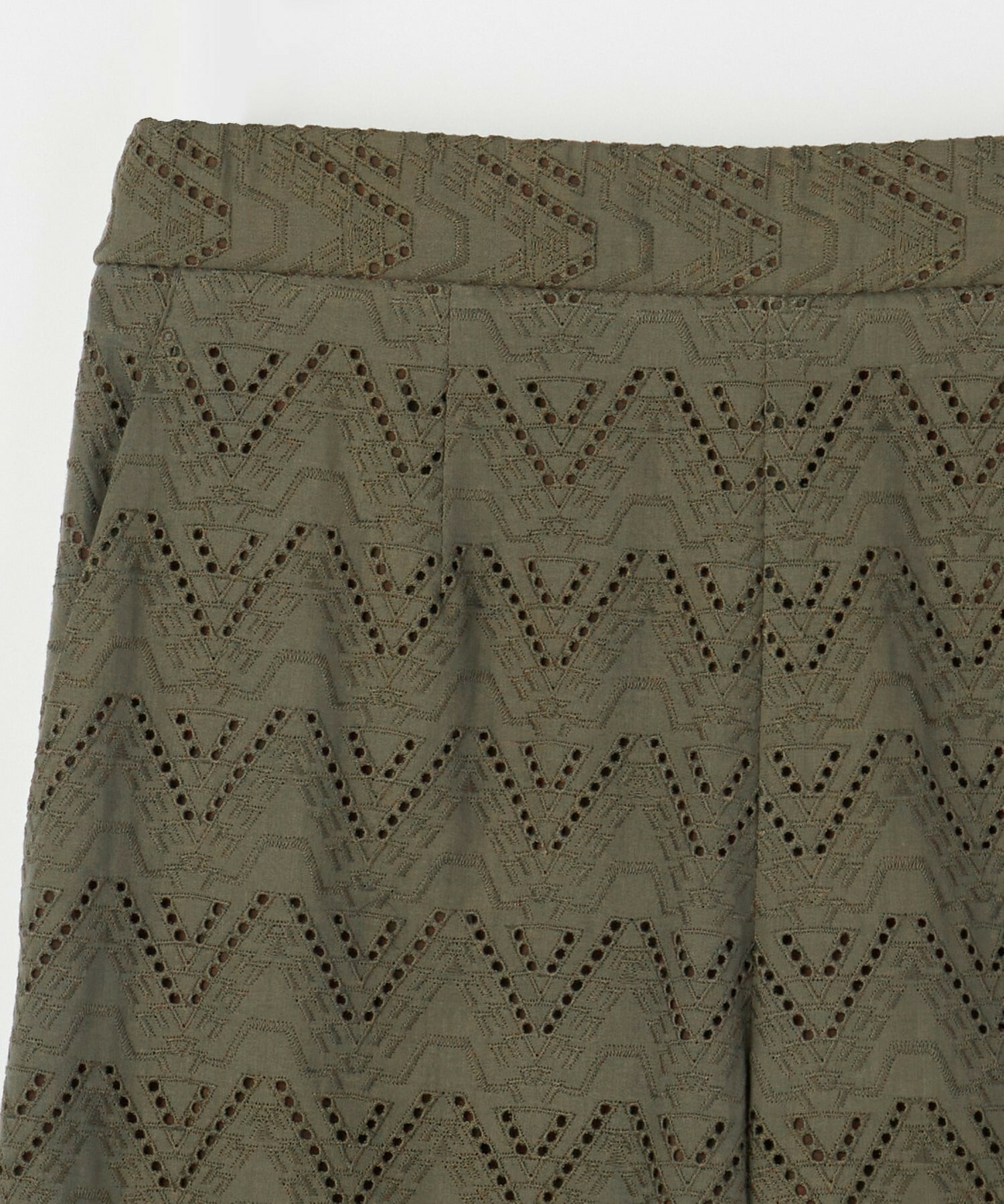 【feerique】feerique コットンレースワイドパンツ 詳細画像 ブラック 25