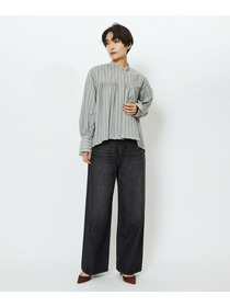 【feerique】feerique　ワイドデニムパンツ 詳細画像 ネイビー 2