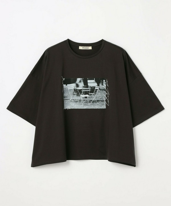 SHOGO SEKINE&times;MOGA コラボ フォトプリントT 詳細画像 チャコール 2