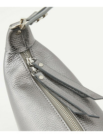 【MOGA】レザーホーボーバッグ 詳細画像 シルバー 5