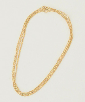 【MOGA】3連チェーンネックレス 詳細画像 ゴールド 1