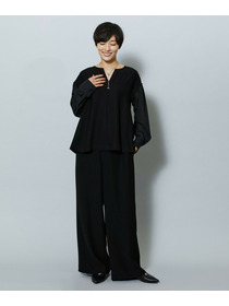 【MOGA】2WAYダブルクロスブラウス 詳細画像 ブラック 1