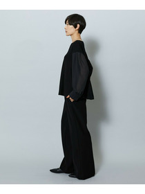 【MOGA】2WAYダブルクロスブラウス 詳細画像 ブラック 4