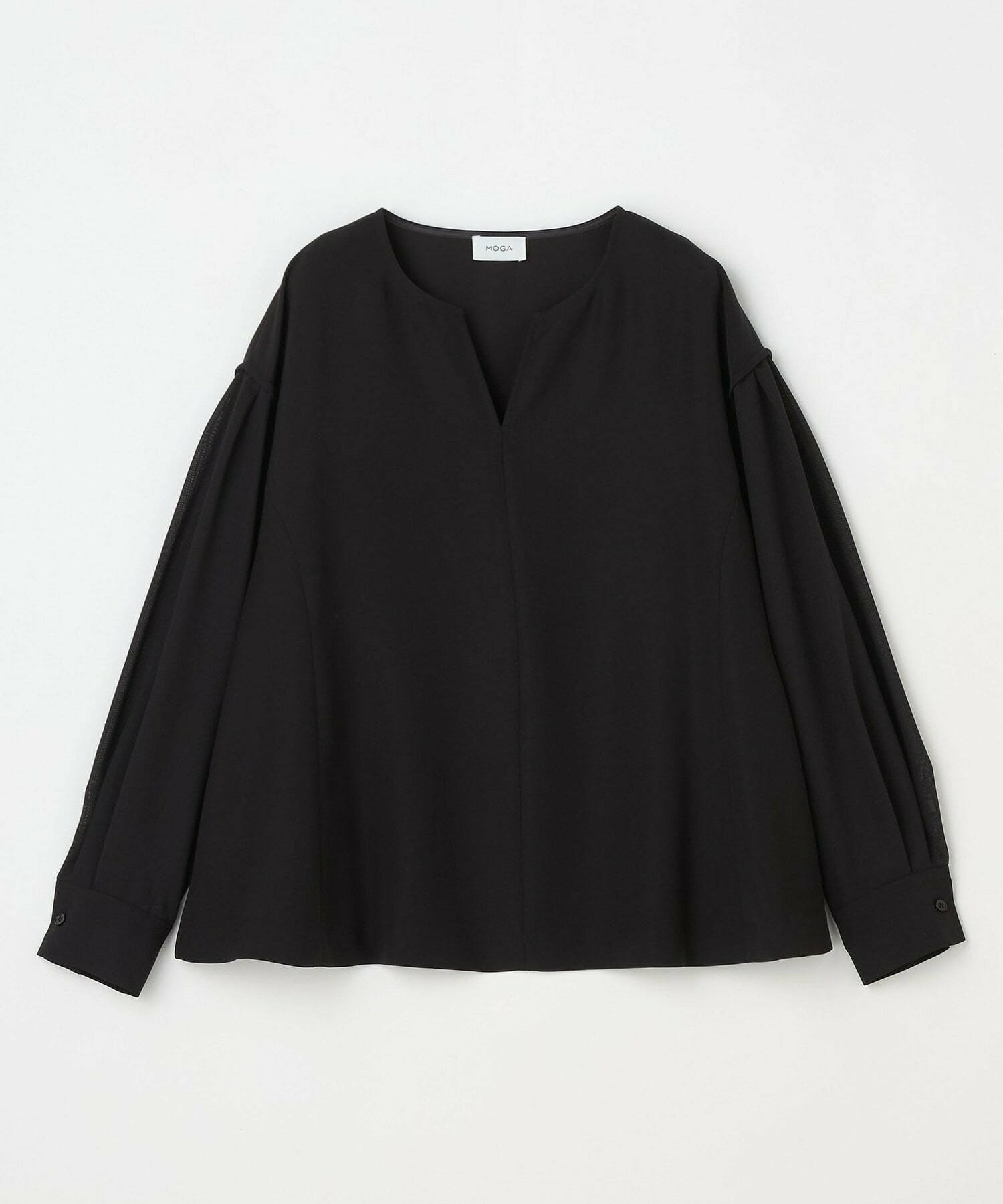 【MOGA】2WAYダブルクロスブラウス 詳細画像 チャコールグレー 2