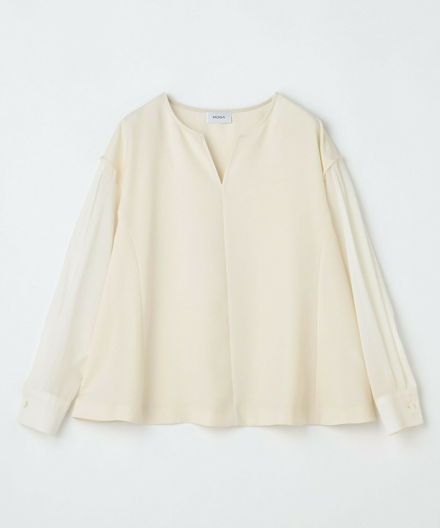 【MOGA】2WAYダブルクロスブラウス 詳細画像 クリーム 2