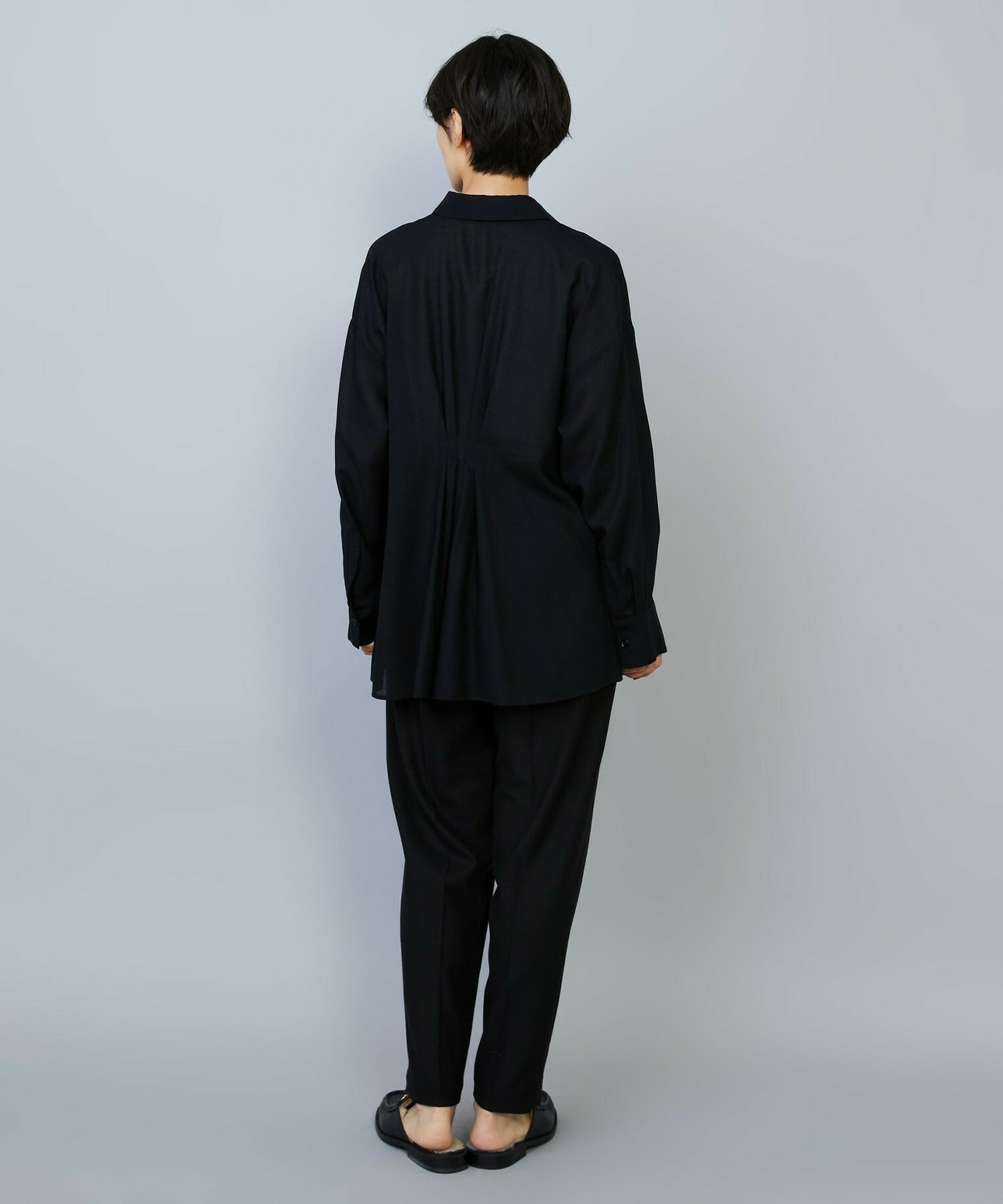 【MOGA】シアービエラタックラインブラウス 詳細画像 ブラック 3