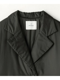【MOGA】シルキータフタパディングテーラードコクーンコート 詳細画像 チャコールグレー 25