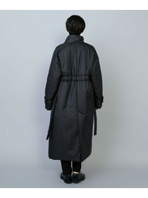 【MOGA】シルキータフタパディングテーラードコクーンコート 詳細画像 チャコールグレー 5