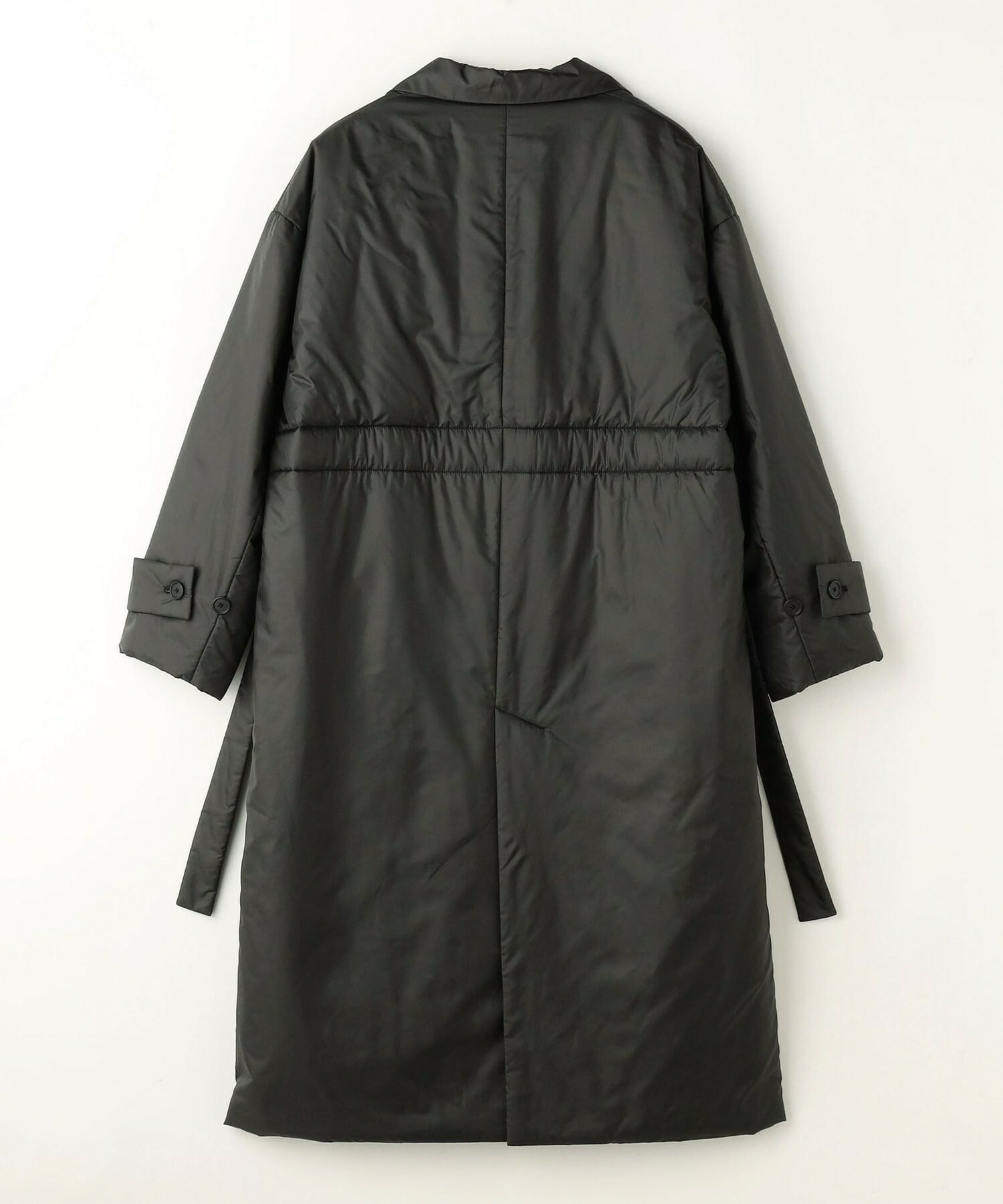 【MOGA】シルキータフタパディングテーラードコクーンコート 詳細画像 チャコールグレー 24