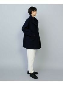 【MOGA】メルトンリバースタンドカラーコート 詳細画像 ネイビー 17