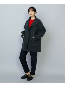 【MOGA】メルトンリバースタンドカラーコート 詳細画像 ネイビー 2