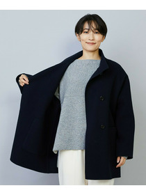 【MOGA】メルトンリバースタンドカラーコート 詳細画像 ネイビー 22