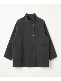 【MOGA】メルトンリバースタンドカラーコート 詳細画像 ネイビー 23