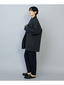 【MOGA】メルトンリバースタンドカラーコート 詳細画像 ネイビー 4