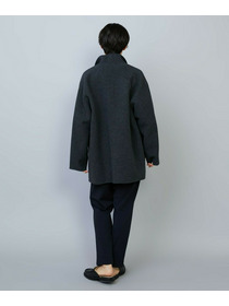 【MOGA】メルトンリバースタンドカラーコート 詳細画像 ネイビー 6