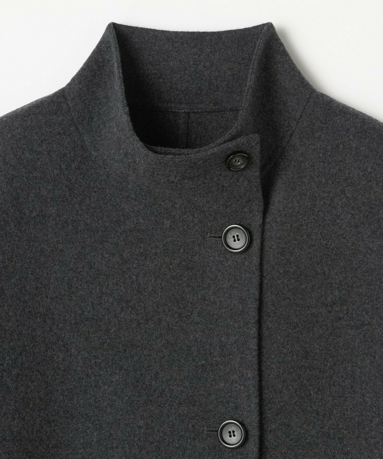 【MOGA】メルトンリバースタンドカラーコート 詳細画像 ネイビー 25