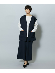 【MOGA】ライトパウダリーツイルジレ 詳細画像 ブラック 12