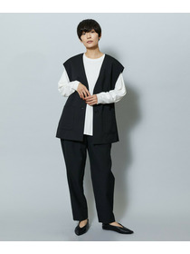 【MOGA】ライトパウダリーツイルジレ 詳細画像 ブラック 8