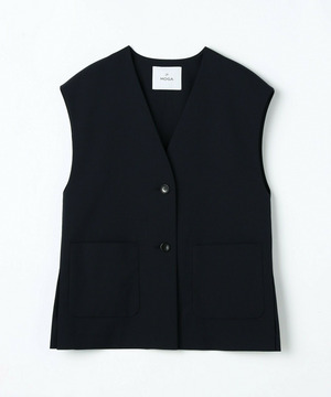 【MOGA】ライトパウダリーツイルジレ 詳細画像 ネイビー 2