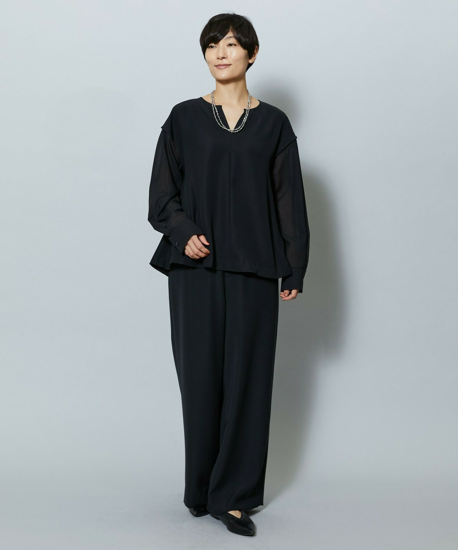 【MOGA】2WAYダブルクロスワイドパンツ 詳細画像 ブラック 11