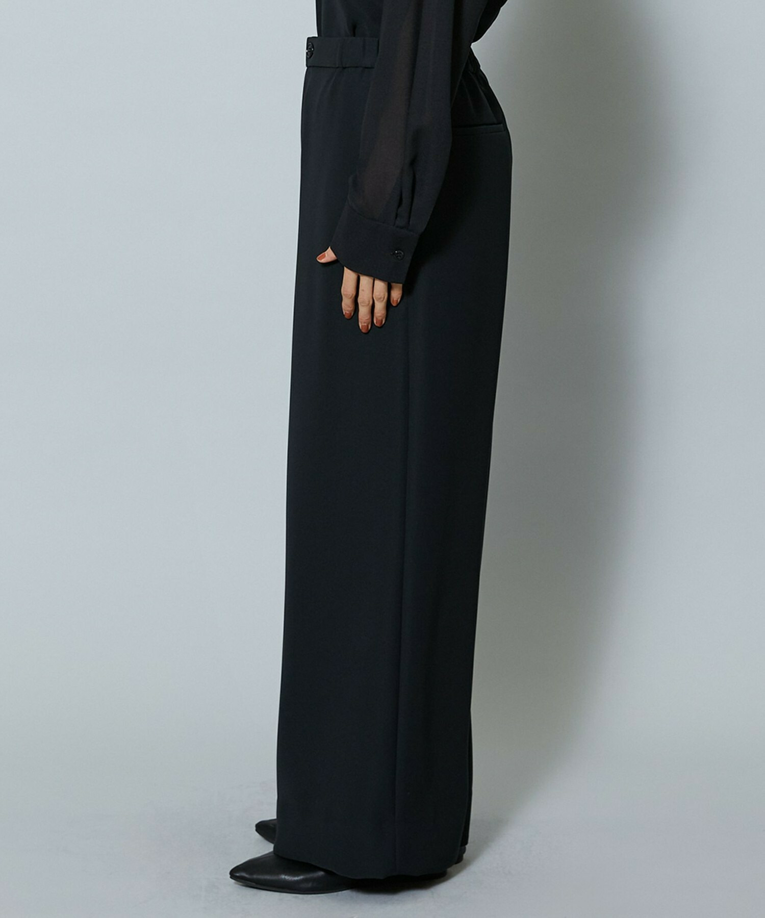 【MOGA】2WAYダブルクロスワイドパンツ 詳細画像 ブラック 20