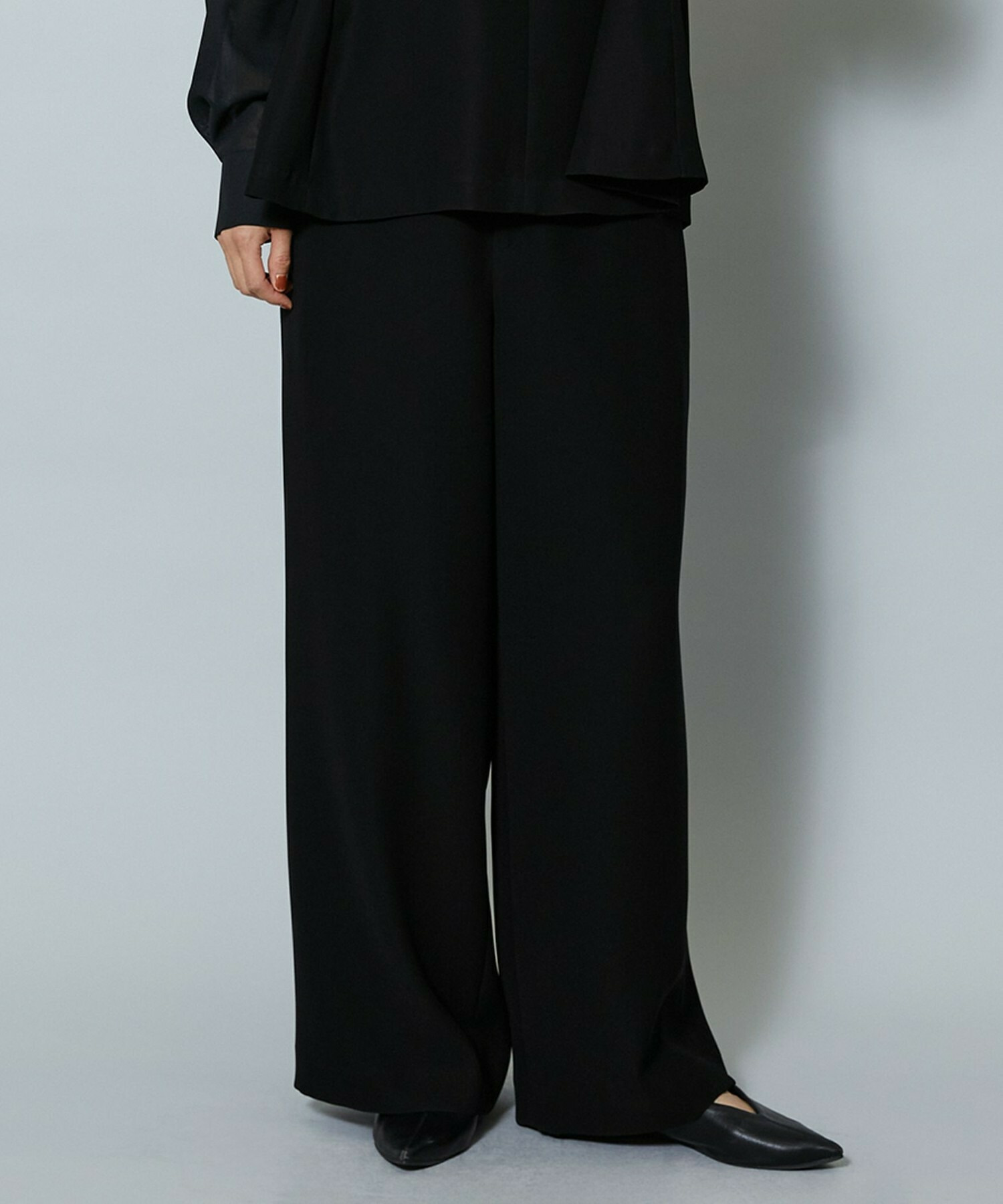 【MOGA】2WAYダブルクロスワイドパンツ 詳細画像 ブラック 1