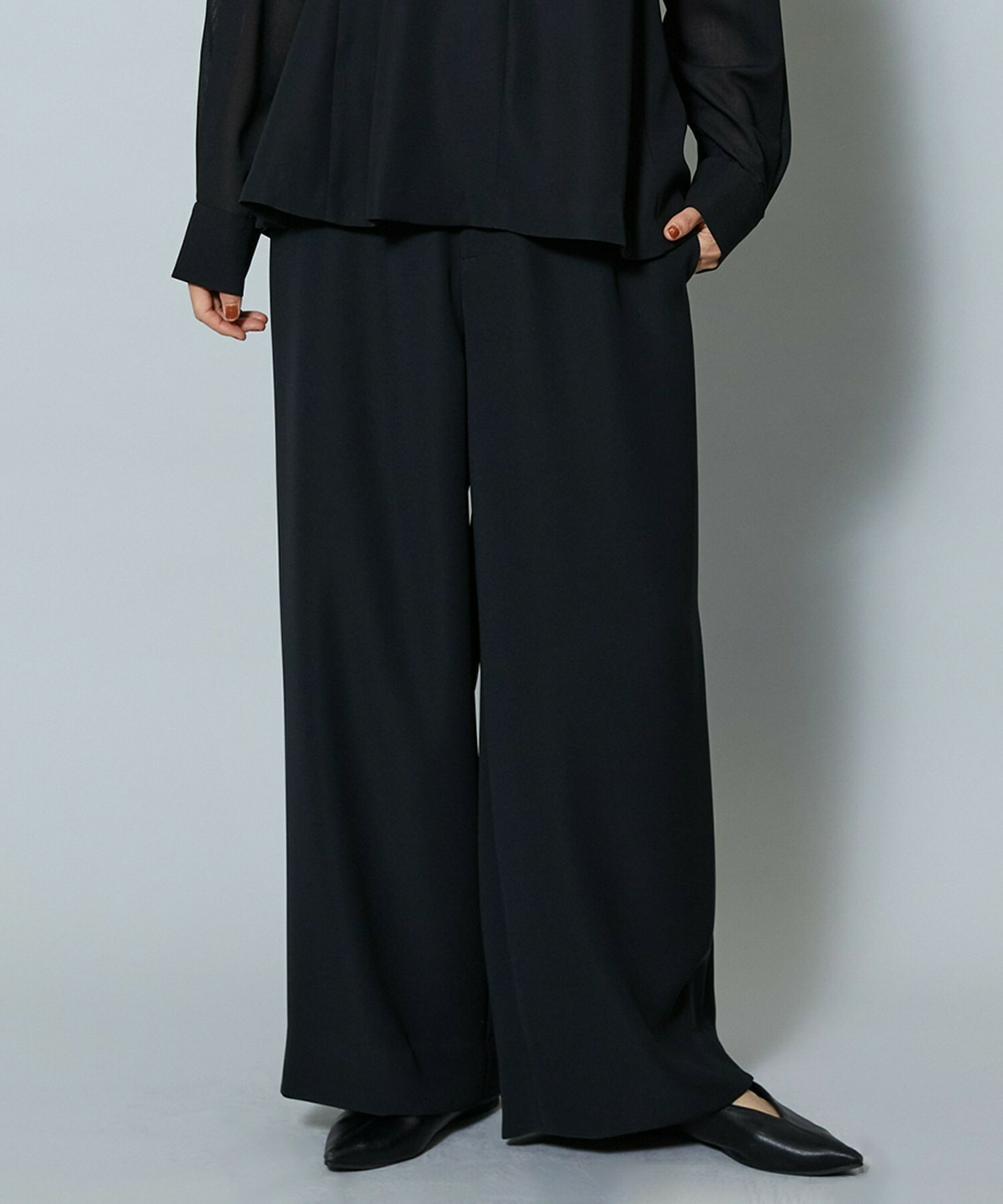 【MOGA】2WAYダブルクロスワイドパンツ 詳細画像 チャコールグレー 1