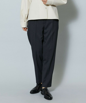 【MOGA】ヘリンボンストレッチテーパードパンツ 詳細画像 チャコールグレー 1