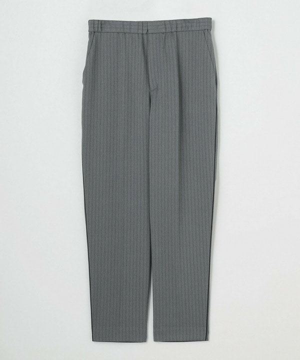 ヘリンボンストレッチテーパードパンツ 詳細画像 グレー 2