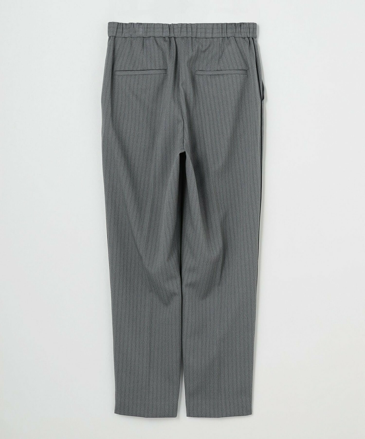 【MOGA】ヘリンボンストレッチテーパードパンツ 詳細画像 グレー 10