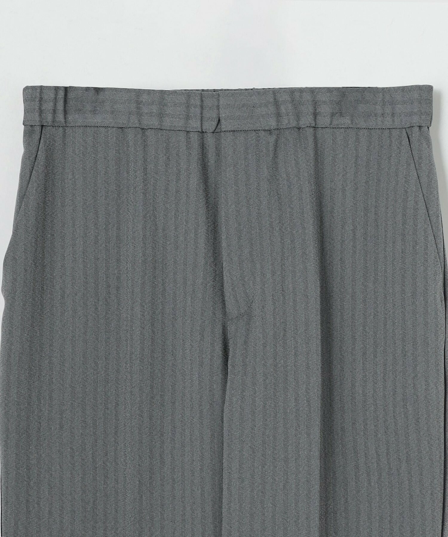 【MOGA】ヘリンボンストレッチテーパードパンツ 詳細画像 グレー 11