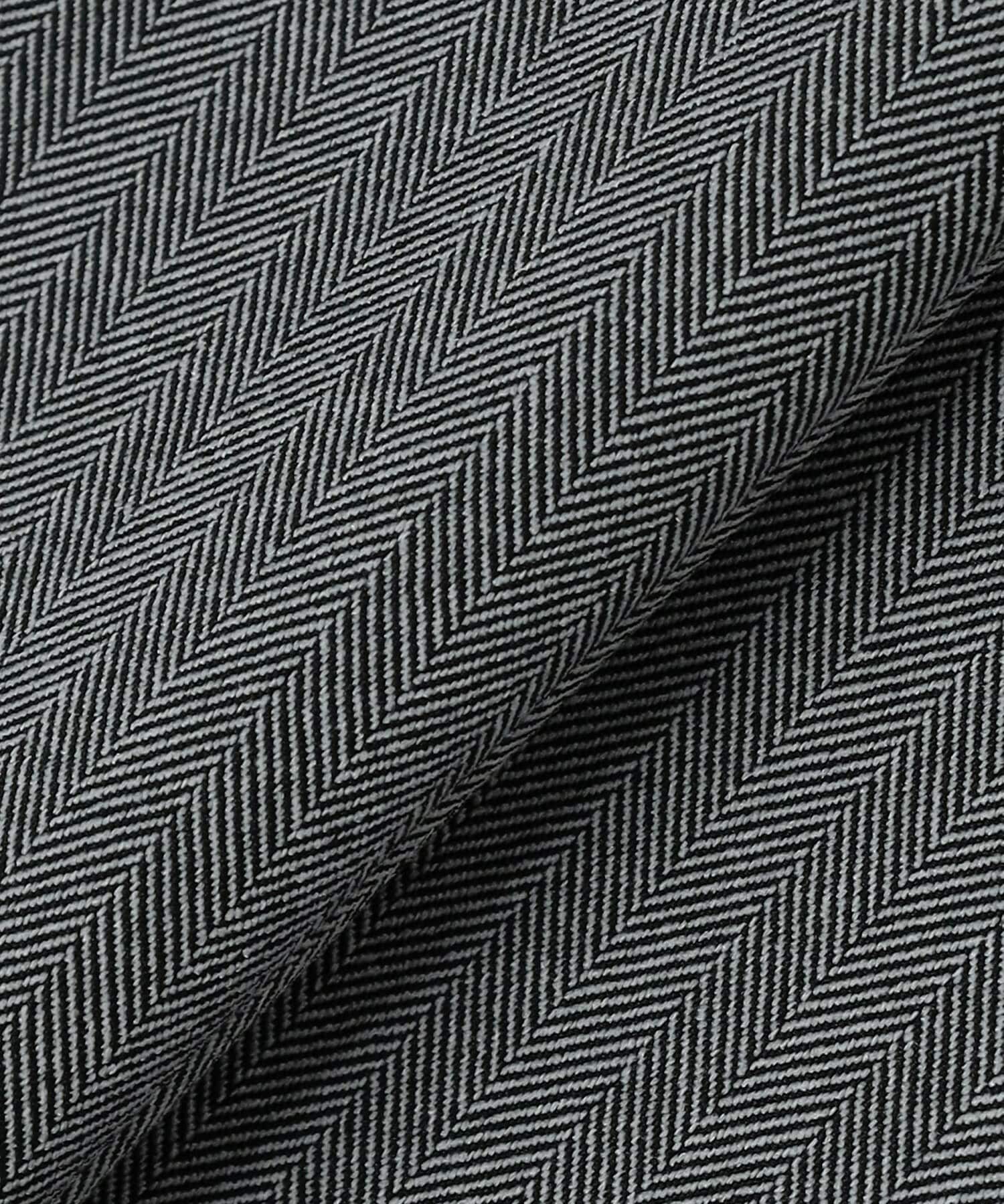 【MOGA】ヘリンボンストレッチテーパードパンツ 詳細画像 グレー 15