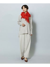 【MOGA】ウールカシミヤストレッチワイドパンツ 詳細画像 オフホワイト 13