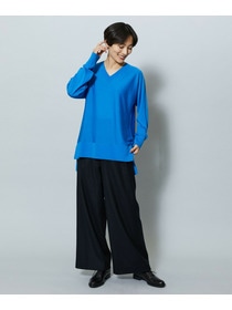 【MOGA】ウールカシミヤストレッチワイドパンツ 詳細画像 オフホワイト 7