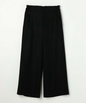 【MOGA】ウールカシミヤストレッチワイドパンツ 詳細画像 ブラック系その他 2