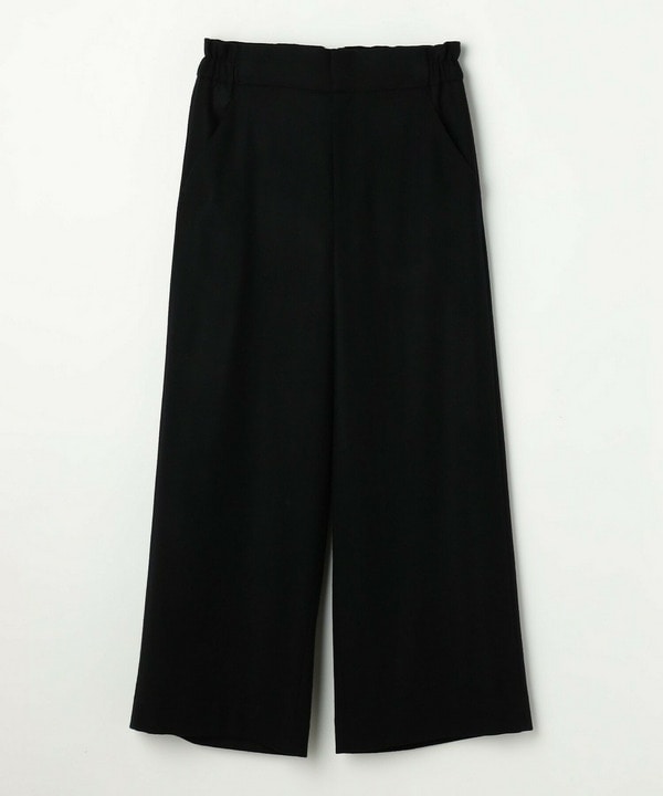ウールカシミヤストレッチワイドパンツ 詳細画像 ブラック系その他 2